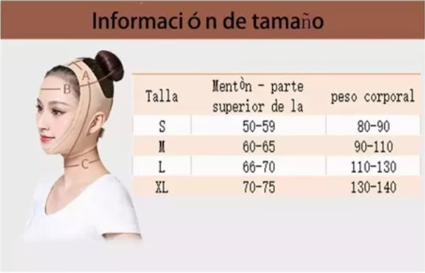 Faja Mentonera Reductora Y/o Cirugia Bichectomia Belleza